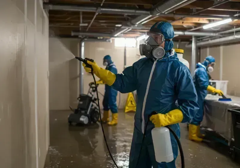 Basement Sanitization and Antimicrobial Treatment process in Georgetown, CA